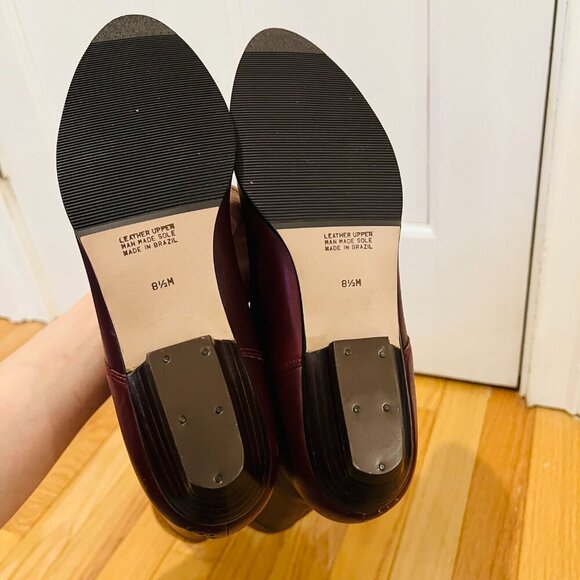 Vintage Etienne Aigner Burgundy Leather Oxblood Riding Boots Size 8.5 M - Picture 14 of 16